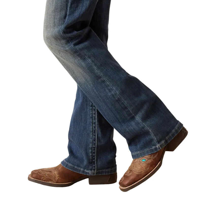 Ariat Girls REAL Clover Boot Jean - Chill Blue - Image 3