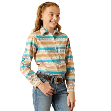 Ariat Girl's Team Kirby Long Sleeve Shirt- Fallon Serape Print