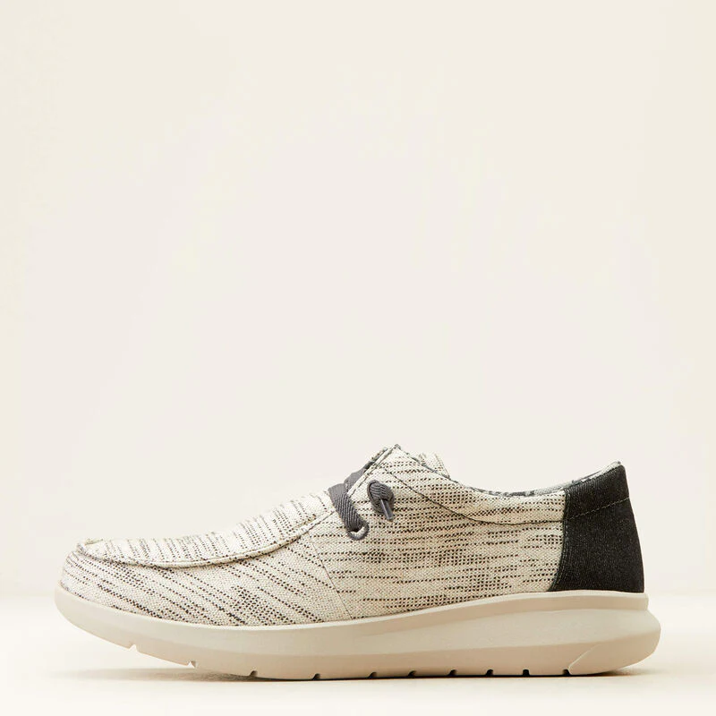 Ariat Men's Hilo Stretch Lace Shoes - Heathered White/Dark Denim - Image 2