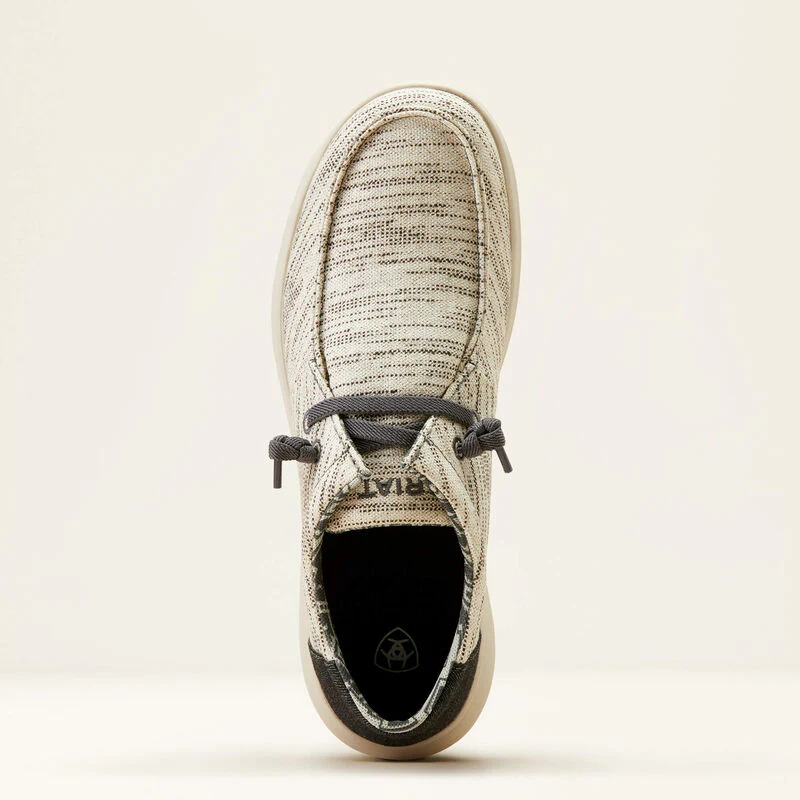 Ariat Men's Hilo Stretch Lace Shoes - Heathered White/Dark Denim - Image 4