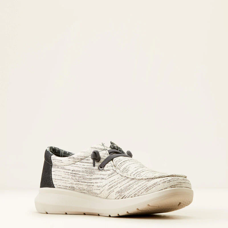 Ariat Men's Hilo Stretch Lace Shoes - Heathered White/Dark Denim - Image 6