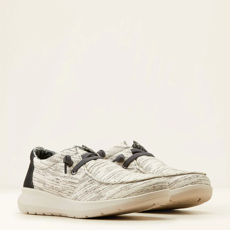 Ariat Men's Hilo Stretch Lace Shoes - Heathered White/Dark Denim - Image 7