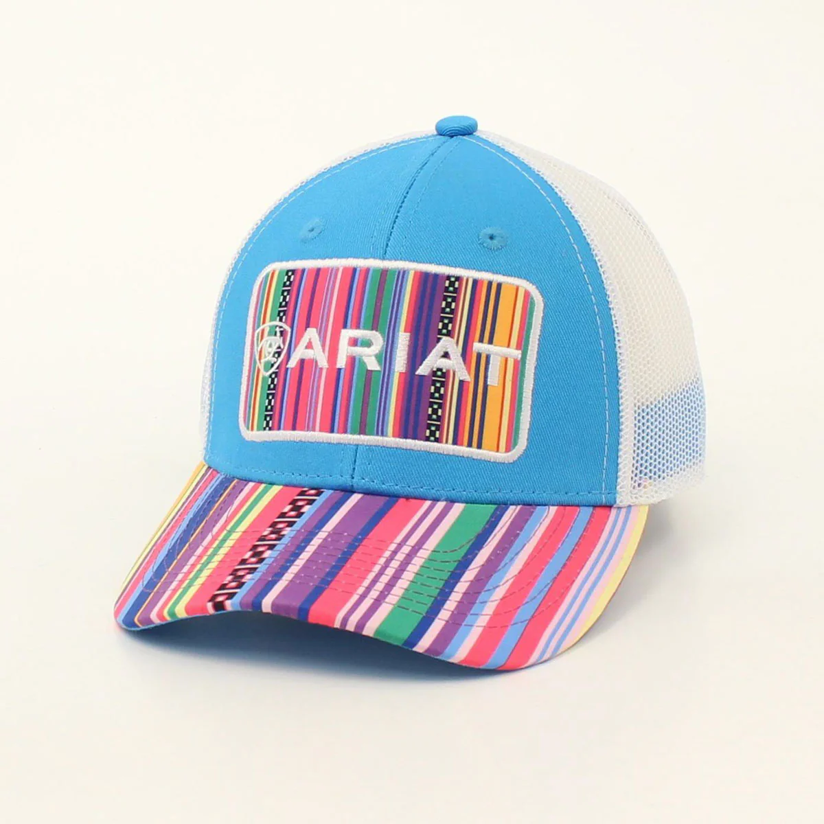 Ariat Ladies Snap Back Large Patch Stripes - Multi Coloured