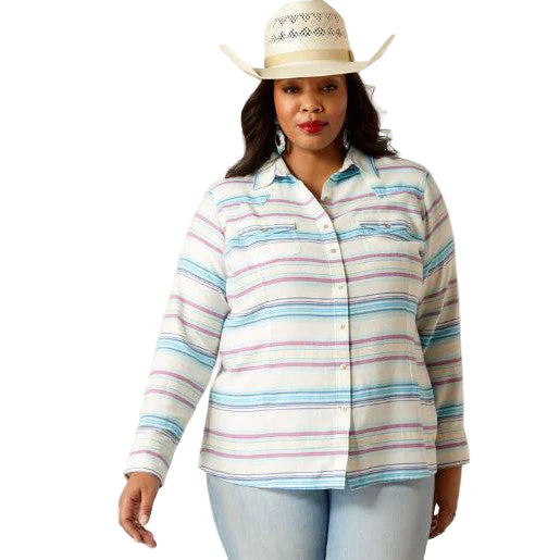 Ariat Women's Long Sleeve Striped  Shirt - Rica Jacquard - Image 3