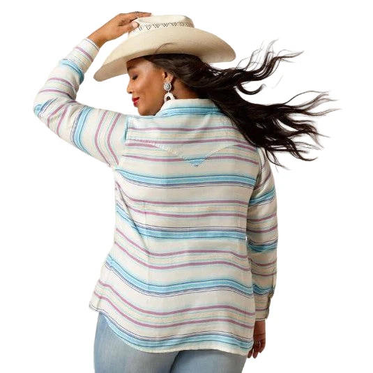 Ariat Women's Long Sleeve Striped  Shirt - Rica Jacquard - Image 4