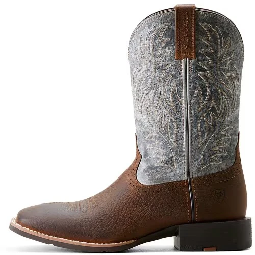 Ariat Men's Sport Wide Square Toe Cowboy Boot - Earth