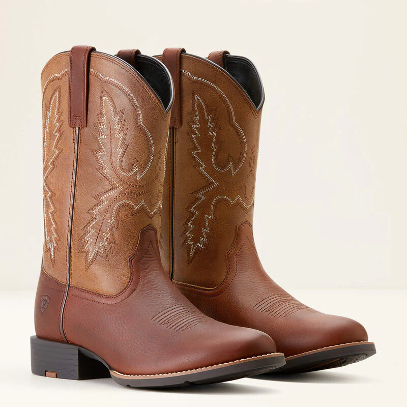 Ariat Men's Sport Stratten Cowboy Boot - Peanut - Image 6