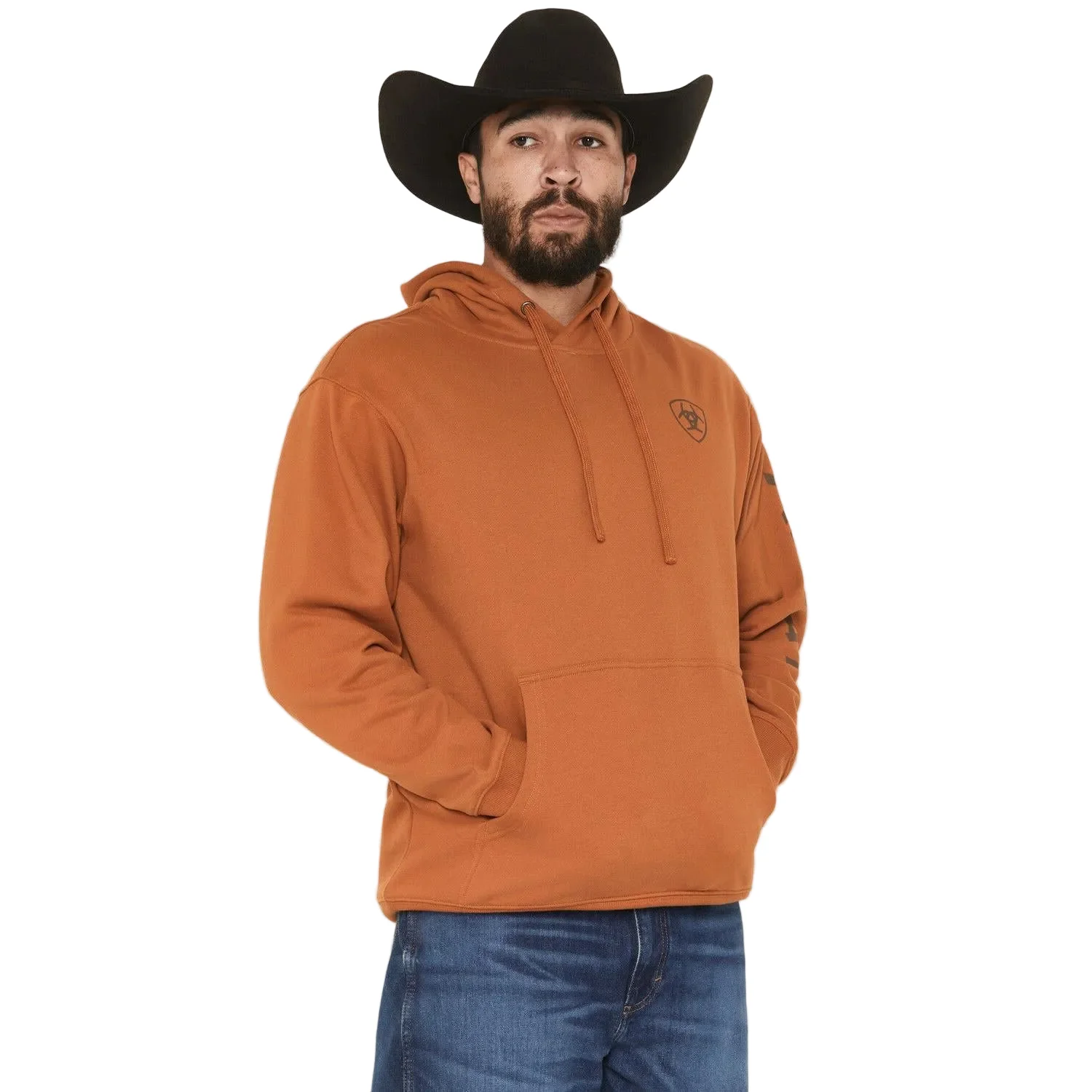 Ariat Men's Ariat Logo Hoodie - Glazed Ginger