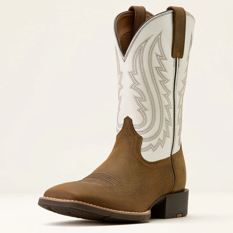 Ariat Men's Big Country Wide Square Toe Cowboy Boot- Mustang Brown