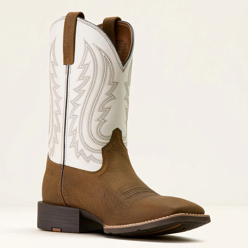 Ariat Men's Big Country Wide Square Toe Cowboy Boot- Mustang Brown - Image 4