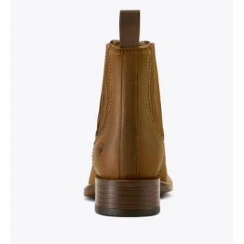 Ariat Women's Booker Chelsea Wide Square Toe Western Boot - Distressed Brown - Image 3