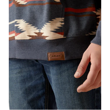 Ariat Men's Chimayo Hoodie - Navy - Image 4