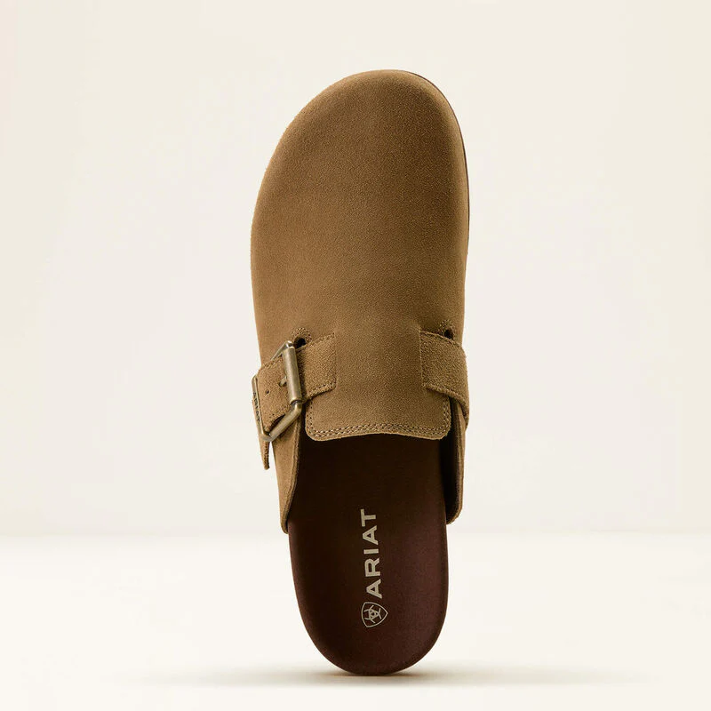 Ariat Men's Country Mule Shoes- Tan Suede - Image 2