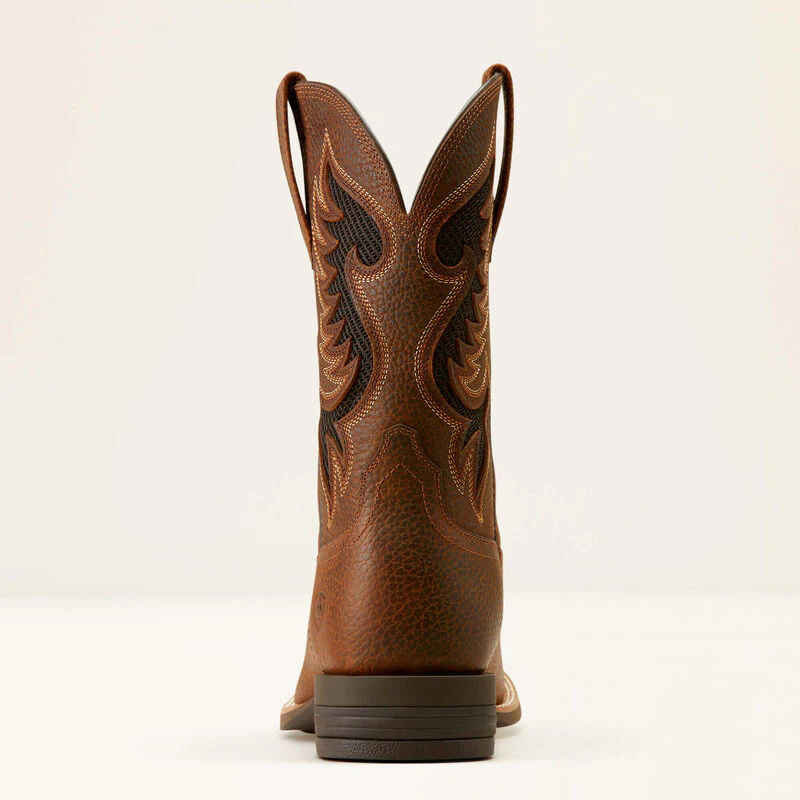 Ariat Men's Cowpuncher VentTEK Western Boots - Brown Oiled Rowdy - Image 5