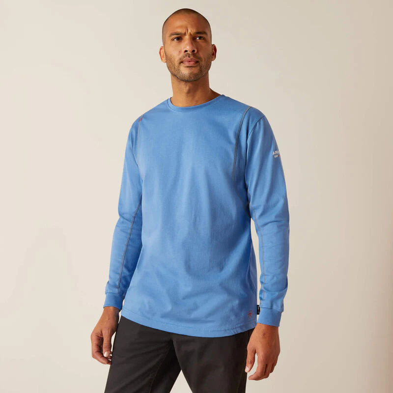 Ariat Men's FR AC Crew T-Shirt - Campanula