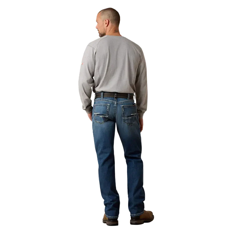 Ariat Men's FR M7 DuraStretch Adkins Straight Leg Jeans - Slate Wash - Image 2