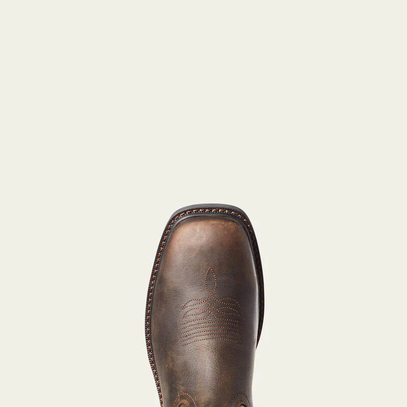 Ariat Men's Groundwork Waterproof Work Boots - Dark Brown - Image 4