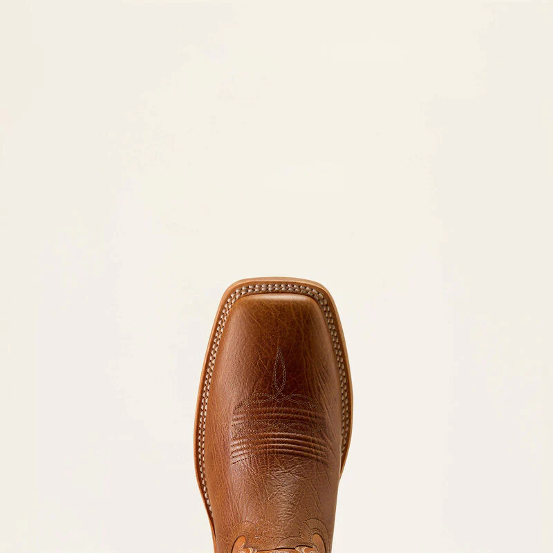 Ariat Men's Highland Toughstock Wide Square Toe Cowboy Boot- Cottage Brown/Merigold - Image 5