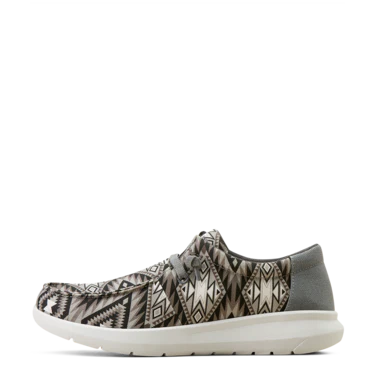 Ariat Men's Hilo Stretch Shoes - Grey Southwestern - Image 3