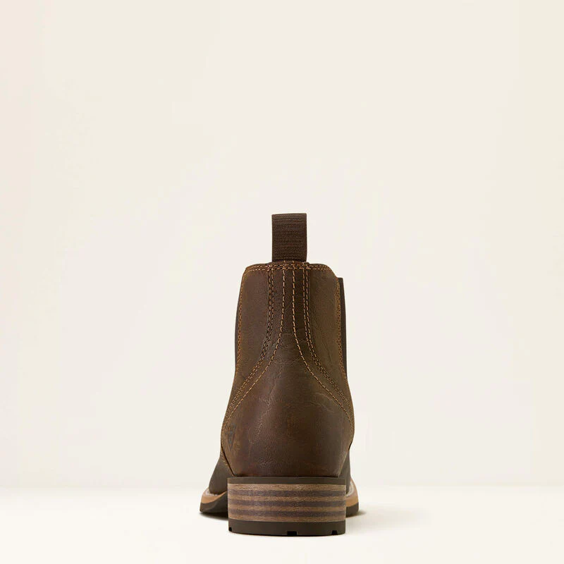 Ariat Men's Hybrid Low Boy Wide Square Toe Chelsea Boot- Warm Brown - Image 5