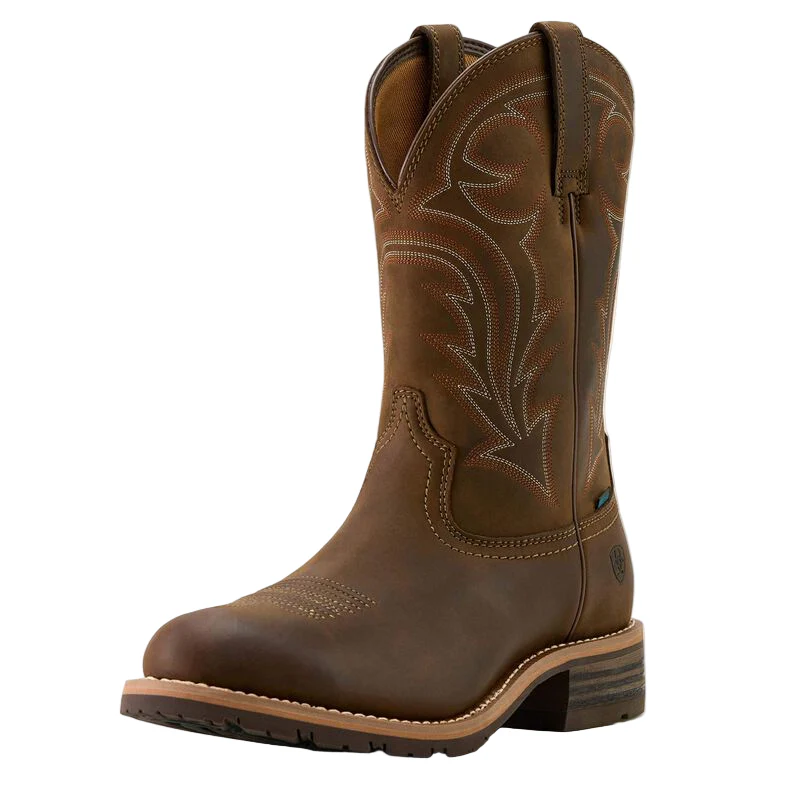 Ariat Men's Hybrid Rancher  U Toe Cowboy Boot- Distressed Brown - Image 2