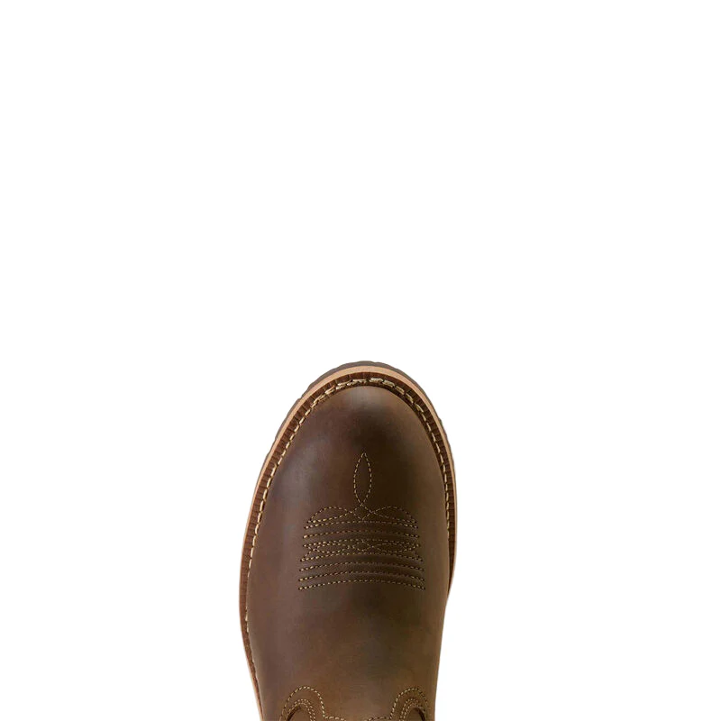 Ariat Men's Hybrid Rancher  U Toe Cowboy Boot- Distressed Brown - Image 4