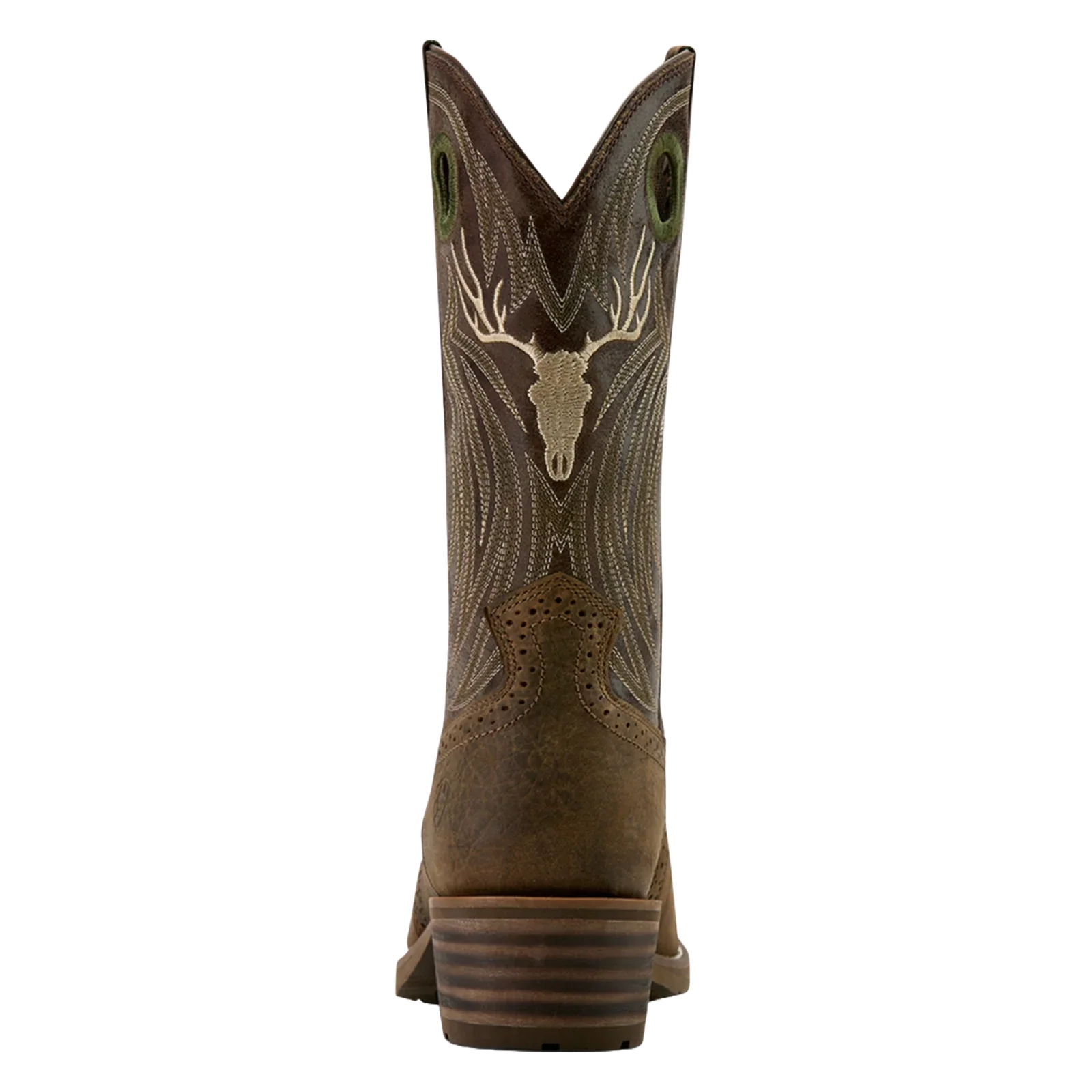 Ariat Men's Hybrid Roughstock Antler Cowboy Boot- Taupe - Image 2