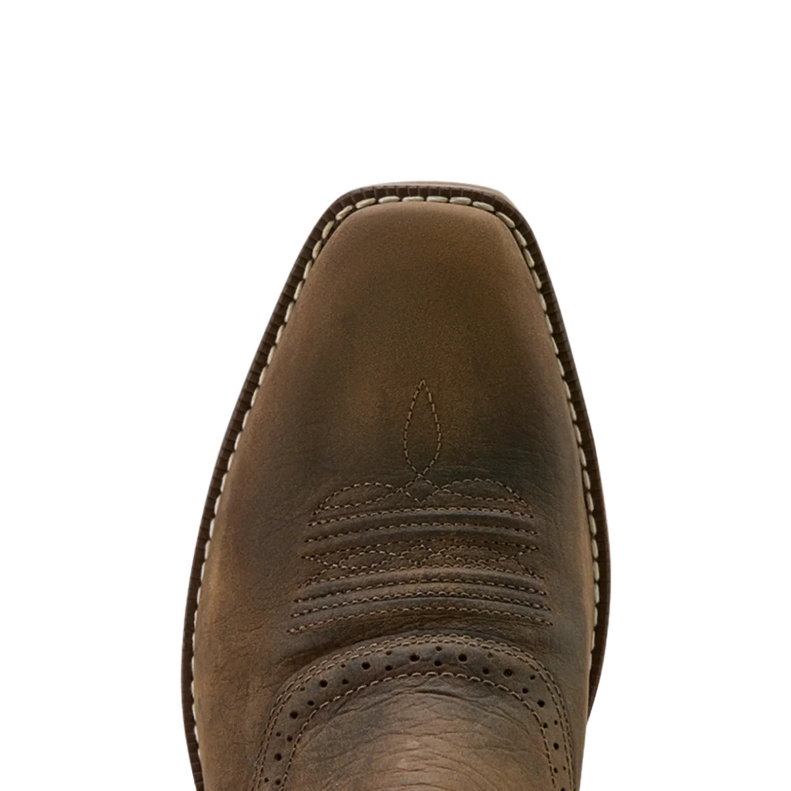 Ariat Men's Hybrid Roughstock Antler Cowboy Boot- Taupe - Image 4