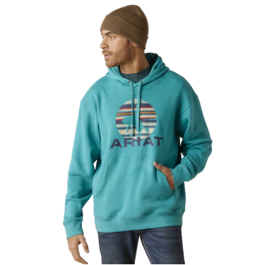Ariat Men's In Motion Hoodie - Tile Blue