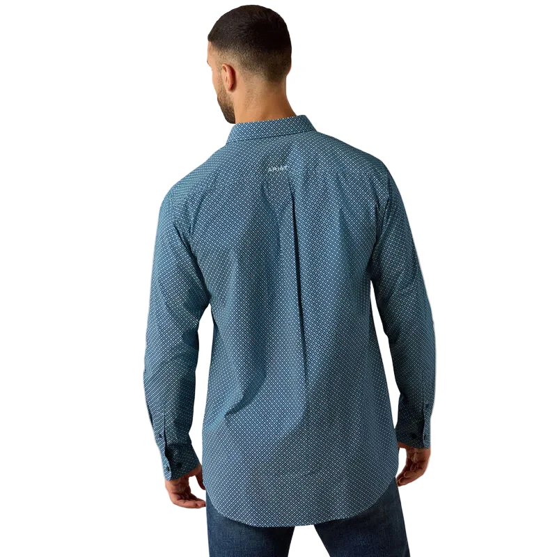 Ariat Men's Jordi Fitted Long Sleeve Shirt - Poseidon Geo Print - Image 2