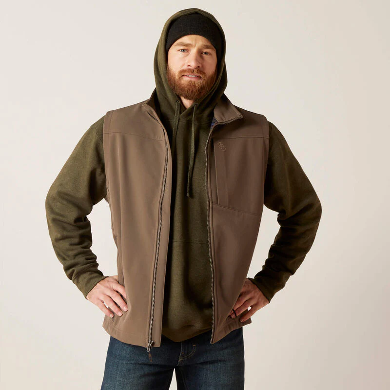 Ariat Men's Logo 2.0 Softshell Vest  Banyan Bark