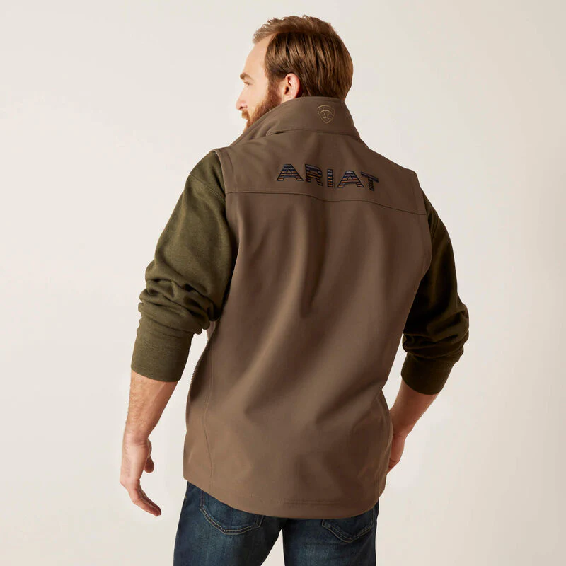 Ariat Men's Logo 2.0 Softshell Vest  Banyan Bark - Image 2