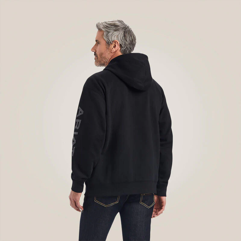 Ariat Men's Logo Hood - Black - Image 2