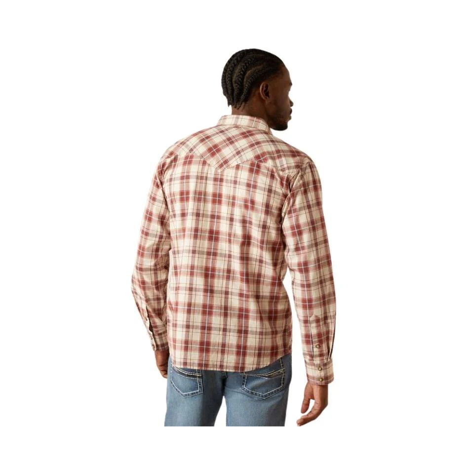 Ariat Men's Long Sleeve Hendricks Retro Shirt- Off White - Image 2