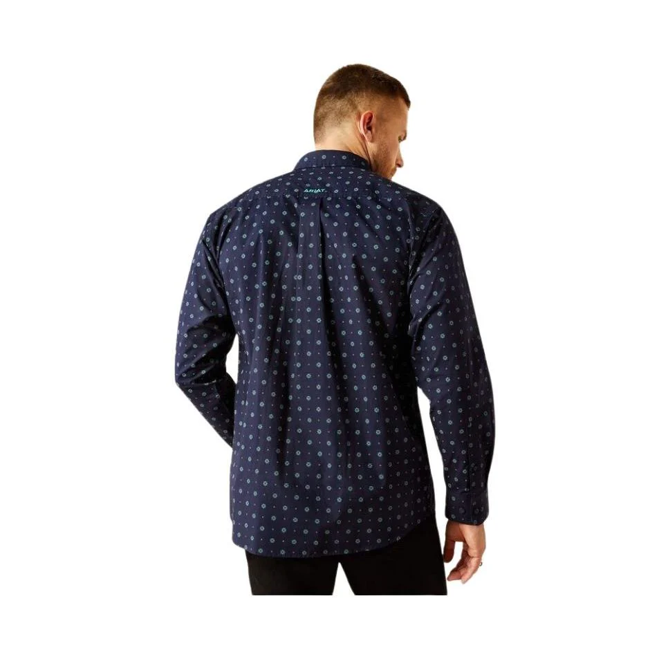 Ariat Men's Long Sleeve Jacobi Classic Fit Shirt - Navy - Image 2