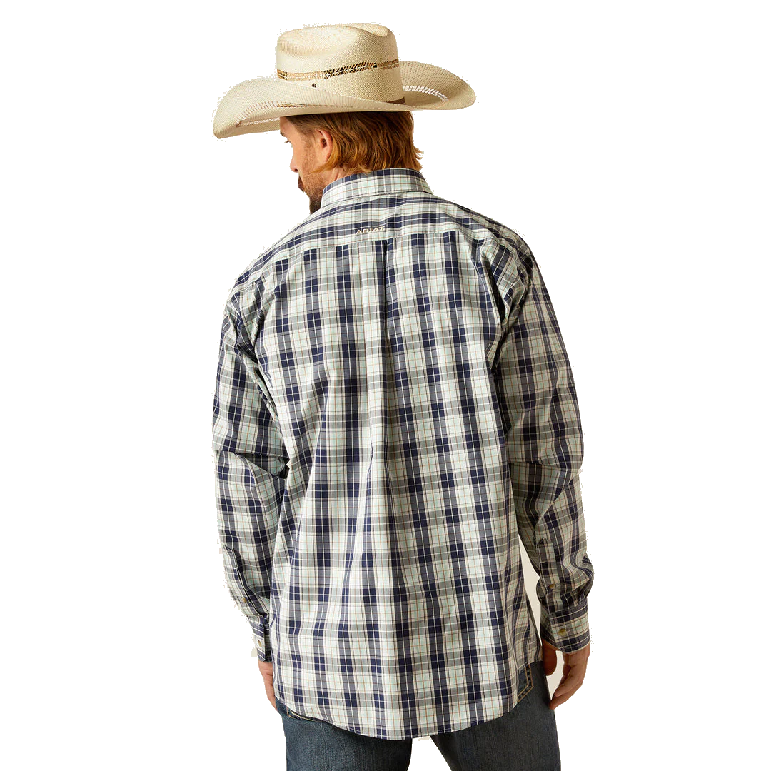 Ariat Men's Long Sleeve Pro Curtis Classic Fit Shirt- Navy - Image 3