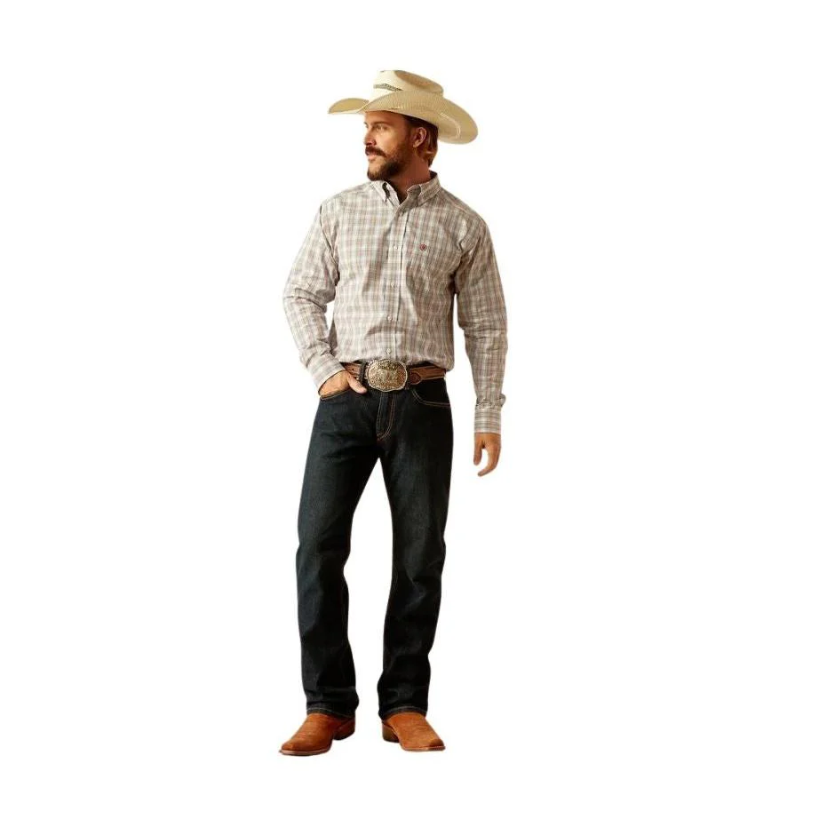 Ariat Men's Long Sleeve Pro Series Classic Fit Shirt - Grey