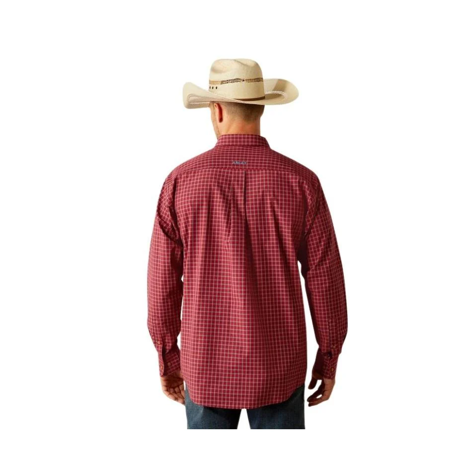 Ariat Men's Long Sleeve Pro Series Gadiel Classic Fit Shirt- Brick - Image 2