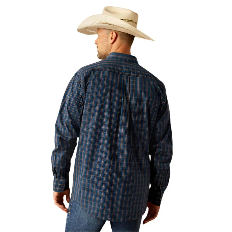 Ariat Men's Long Sleeve Pro Series Joaquin Classic Fit Shirt - Navy - Image 3