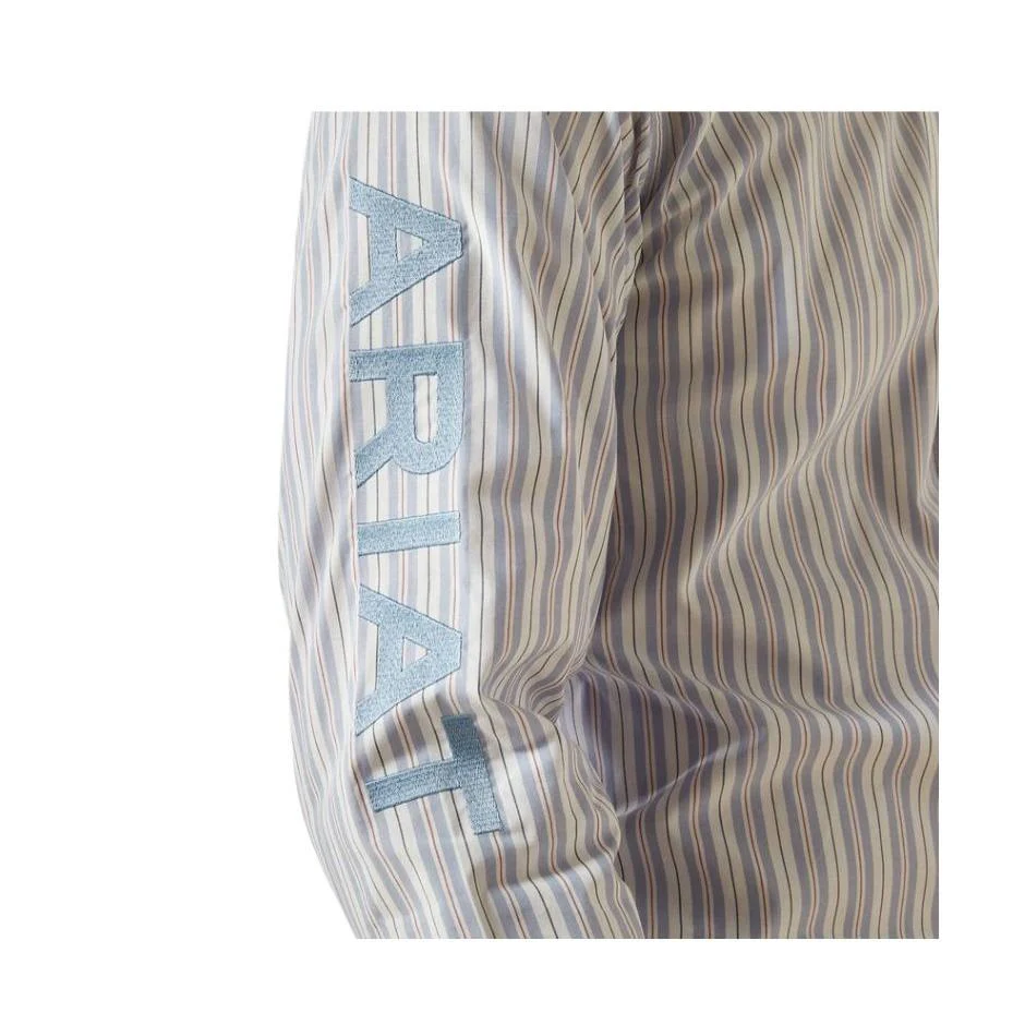 Ariat Men's Long Sleeve Pro Series Team Atlas Fitted Shirt- Blue/Dark Blue - Image 2