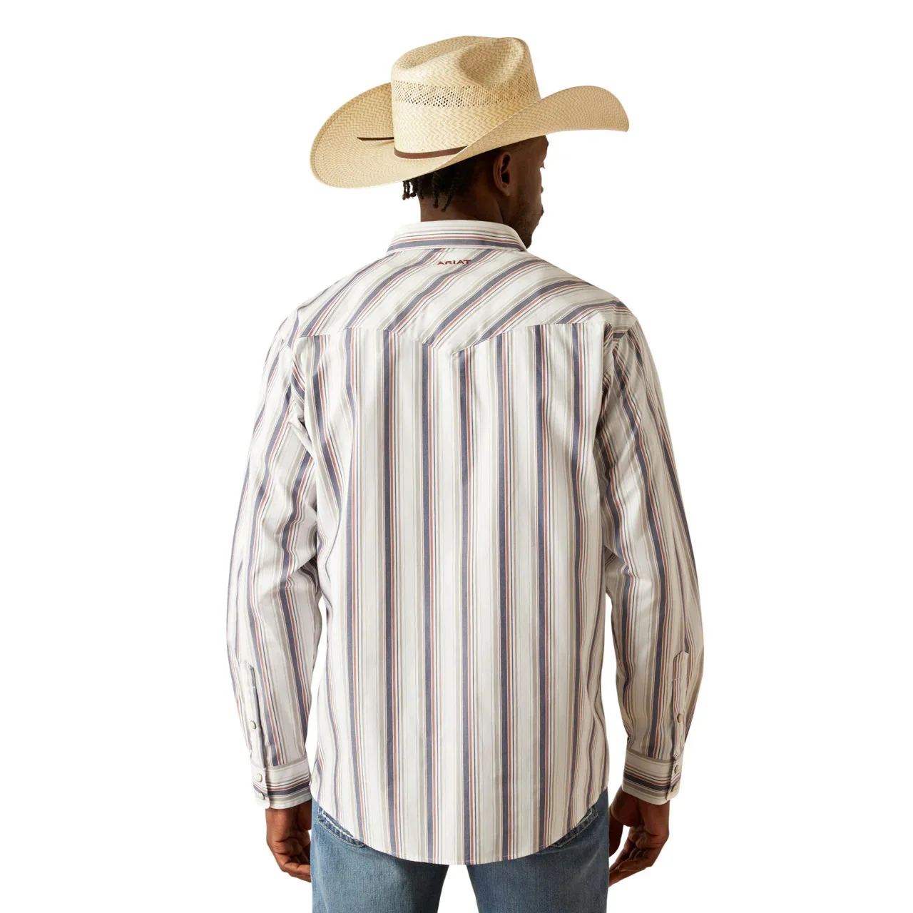 Ariat Men's Pro Series Warrick Long Sleeve Classic Fit Shirt - White - Image 3