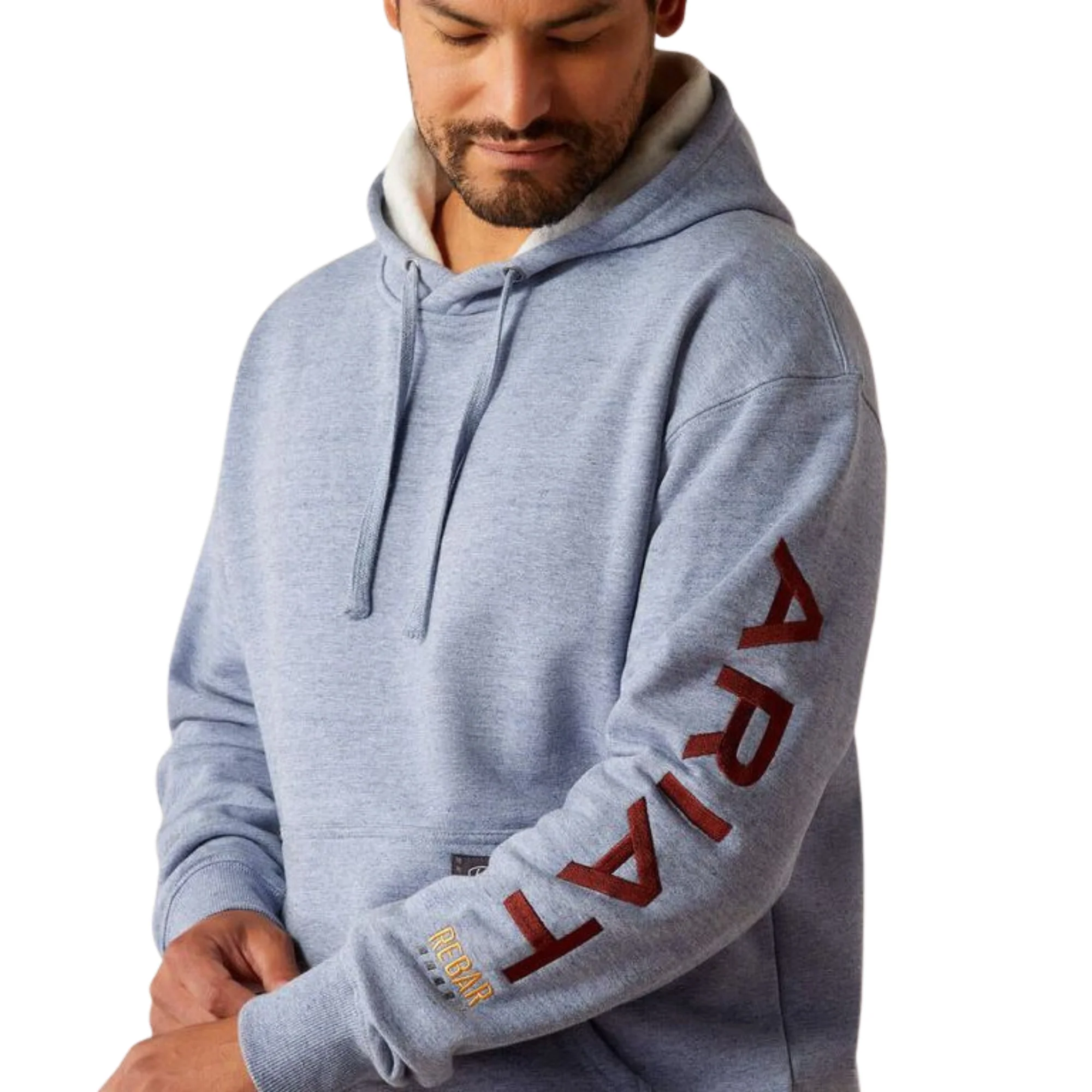 Ariat Men's Long Sleeve Rebar Graphic Hoodie-Multiple Colors - Image 2