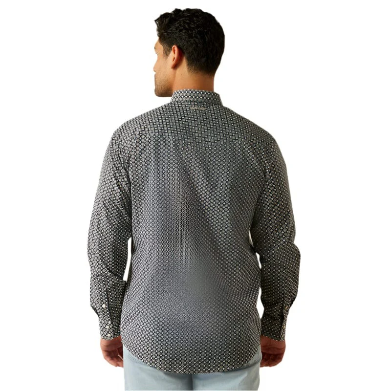 Ariat Men's Long Sleeve Waylon Classic Fit Shirt - Black - Image 3