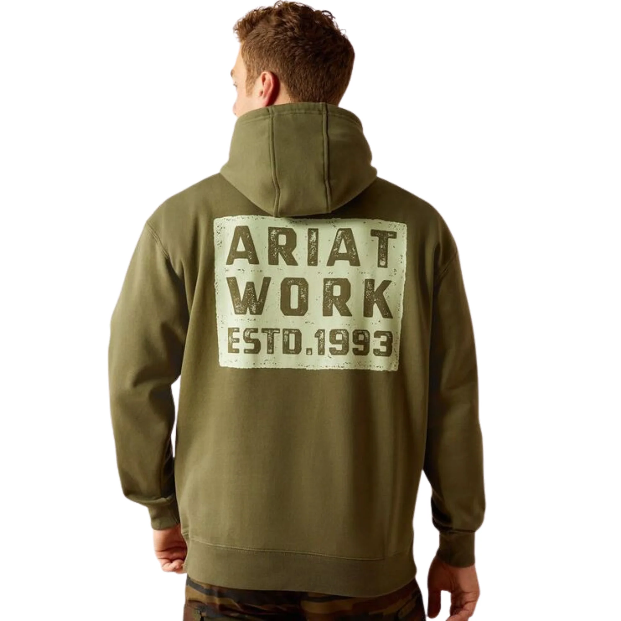 Ariat Men's Long Sleeve Workman Brickyard Hoodie - Image 2