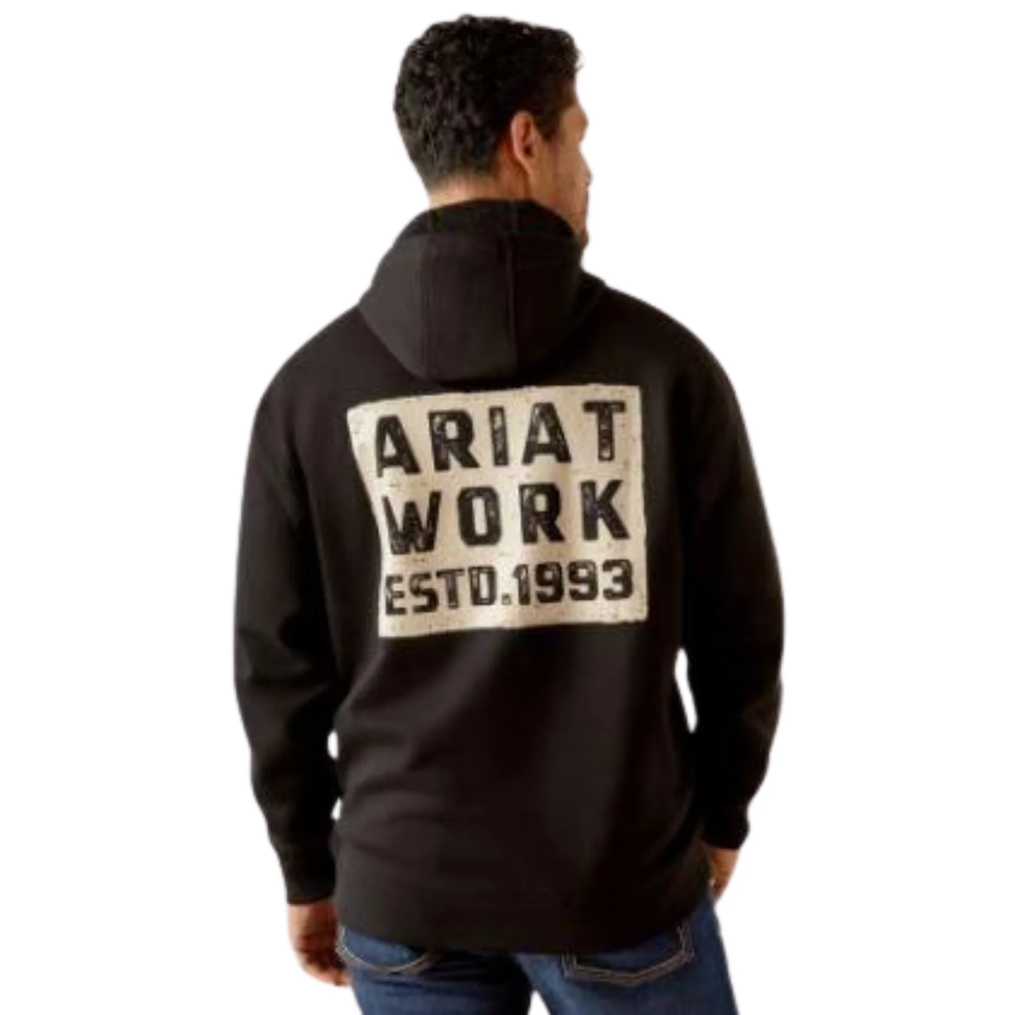 Ariat Men's Long Sleeve Workman Brickyard Hoodie - Image 5