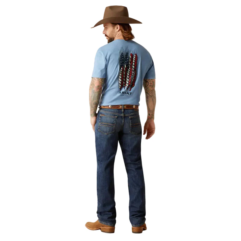 Ariat Men's M1 Vintage Pete Straight Leg Jeans - Livermore - Image 2