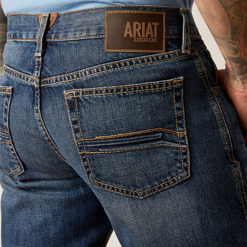 Ariat Men's M1 Vintage Pete Straight Leg Jeans - Livermore - Image 3