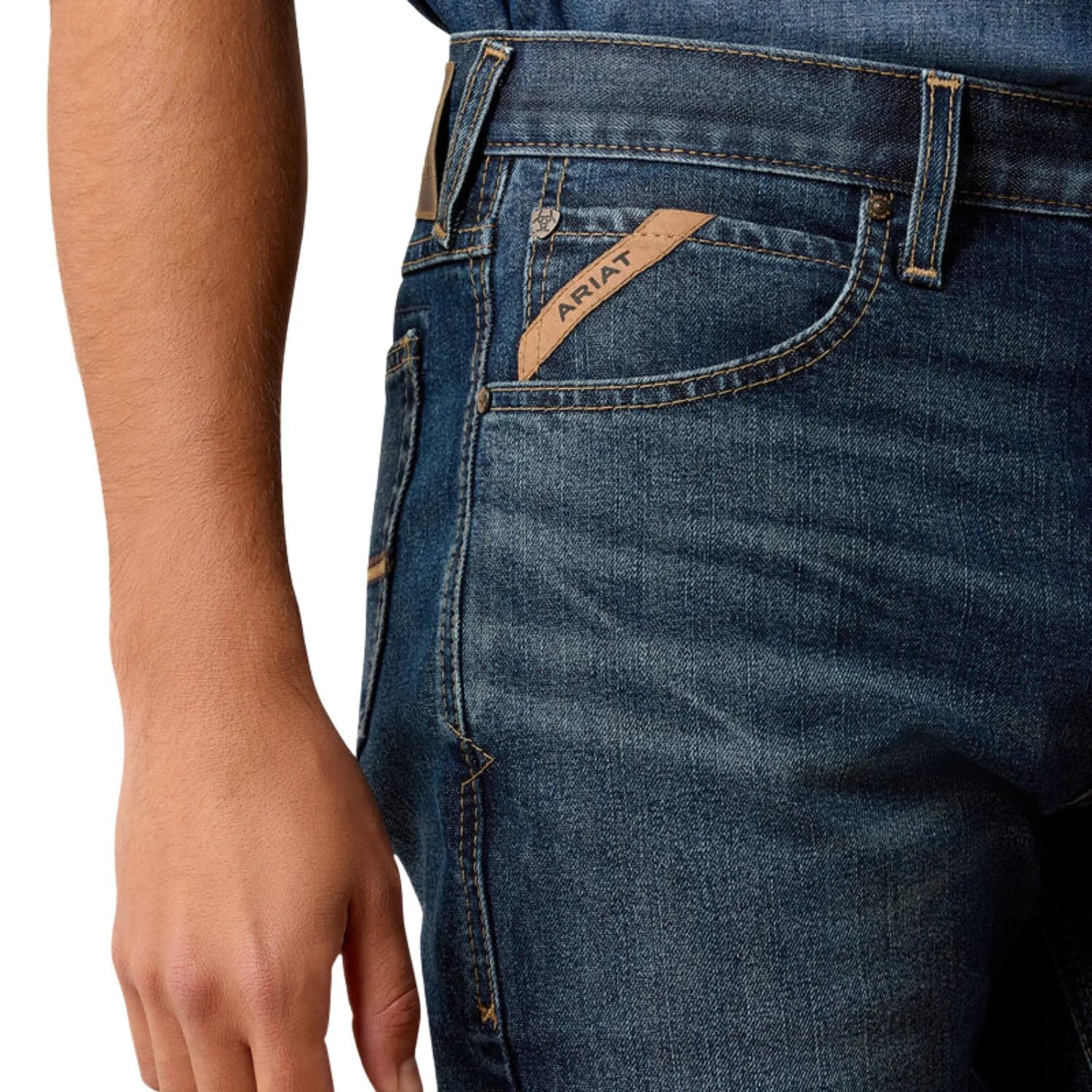 Ariat Men's M7 Ray Classic Rise Pro Series Straight Leg Jeans - Encinitas - Image 4