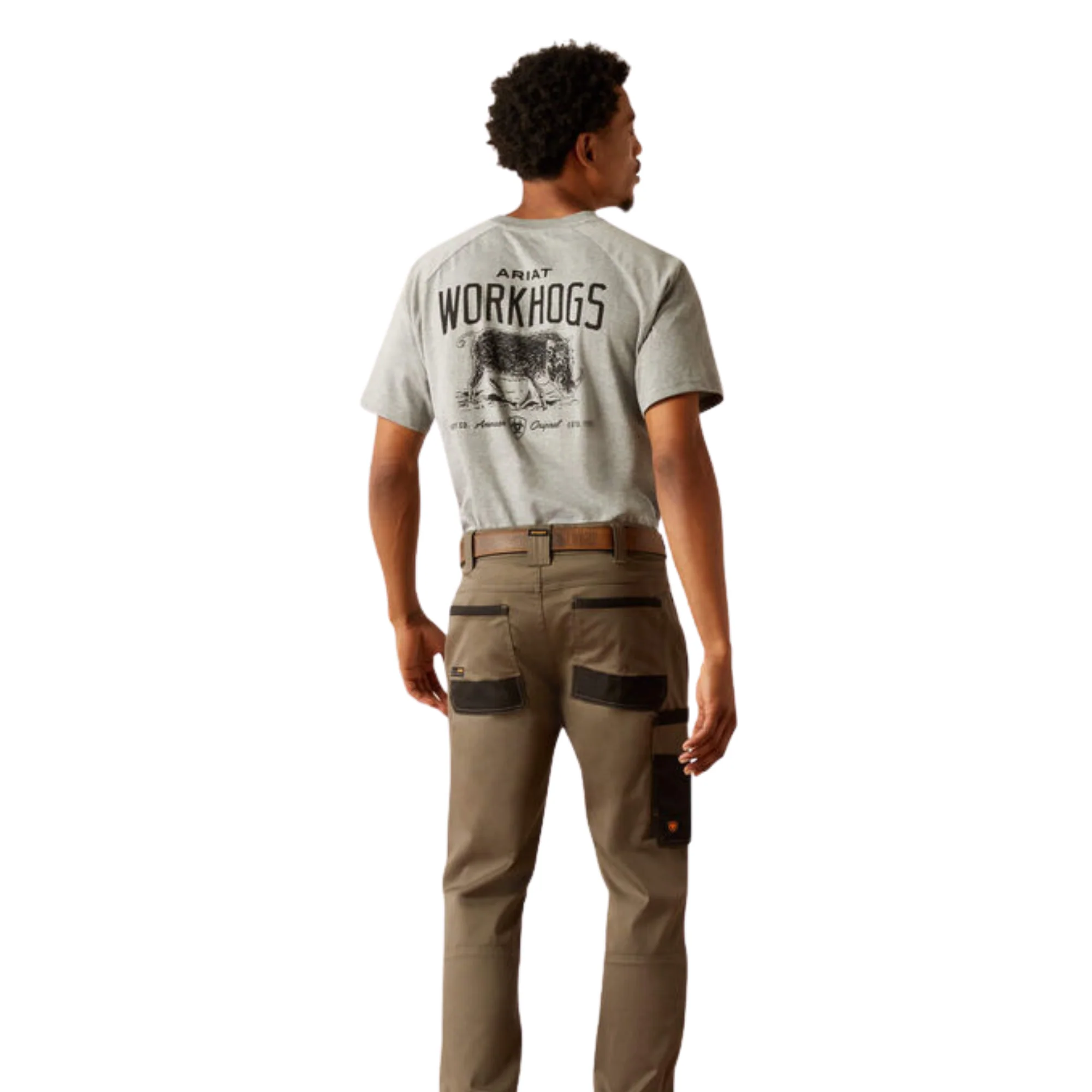 Ariat Men's M8 Modern Durastretch Cargo Pant-Field Khaki - Image 2