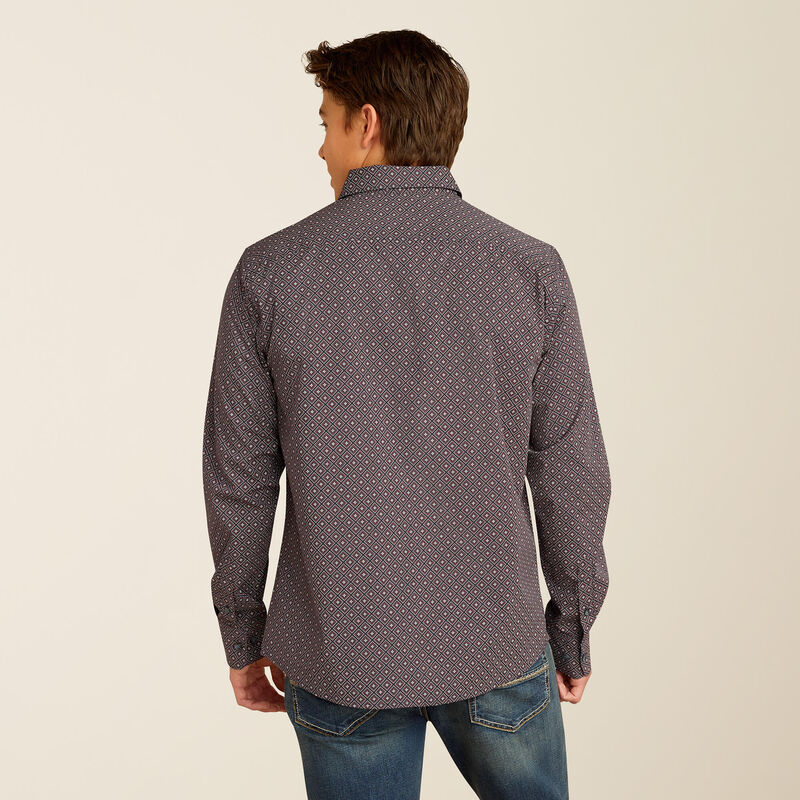Ariat Men's Mattie Modern Long Sleeve Shirt- Parisian Night - Image 2